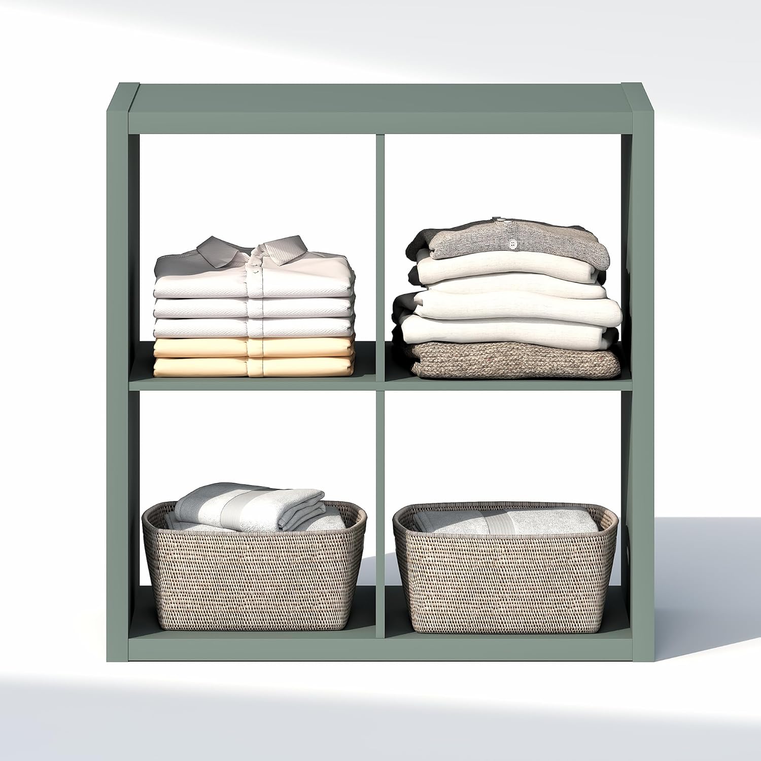 H-Shelf Cube Insert, Fits Extra Thick Cubes, White, Modular Storage Solution