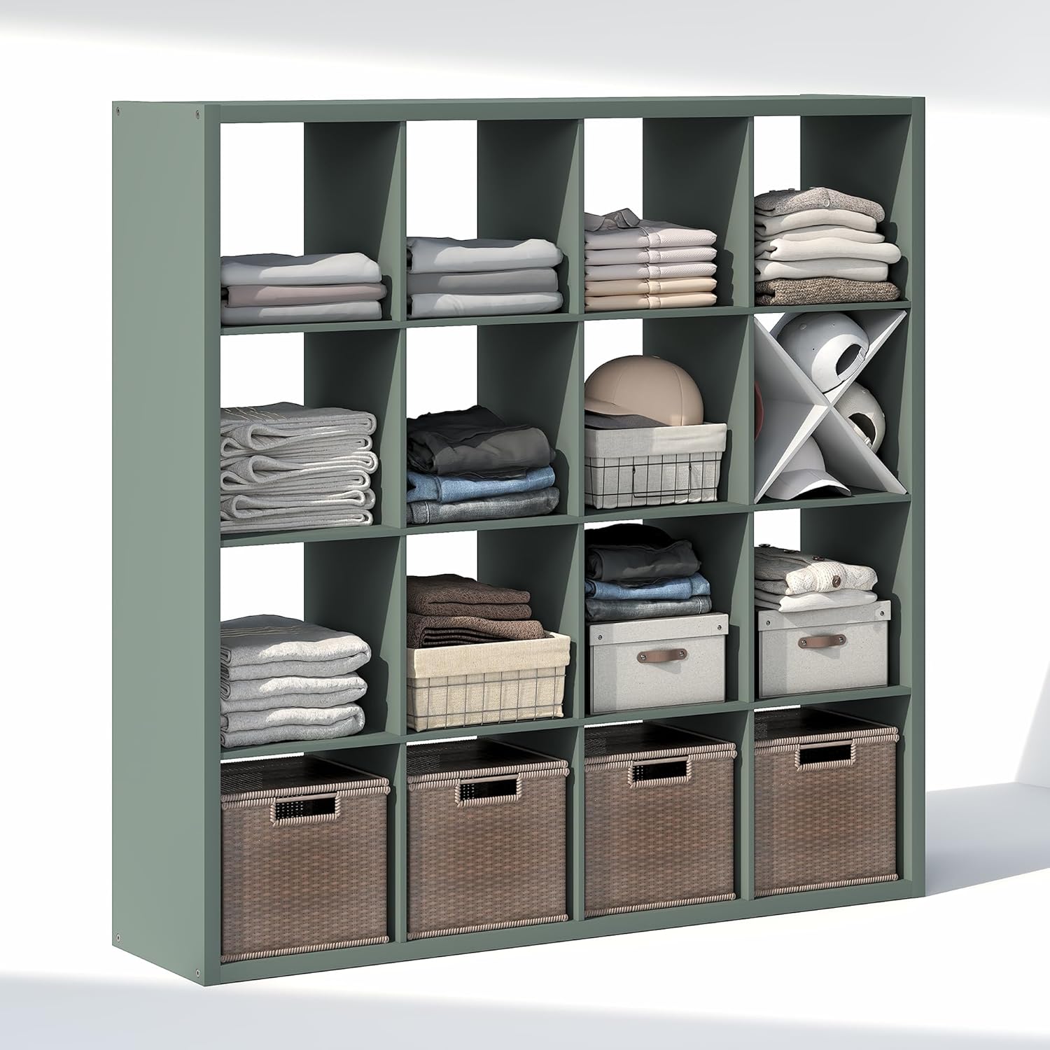 H-Shelf Cube Insert, Fits Extra Thick Cubes, White, Modular Storage Solution
