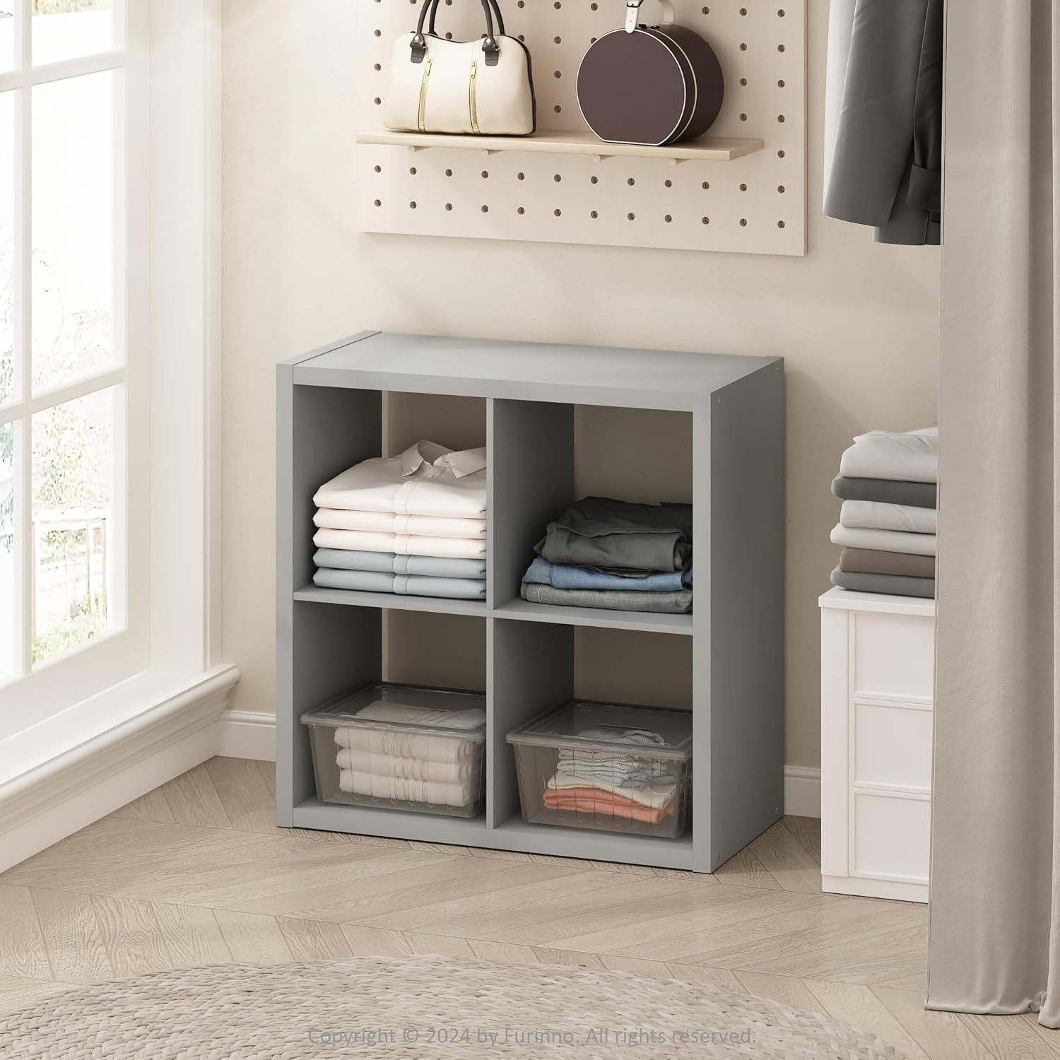 H-Shelf Cube Insert, Fits Extra Thick Cubes, White, Modular Storage Solution