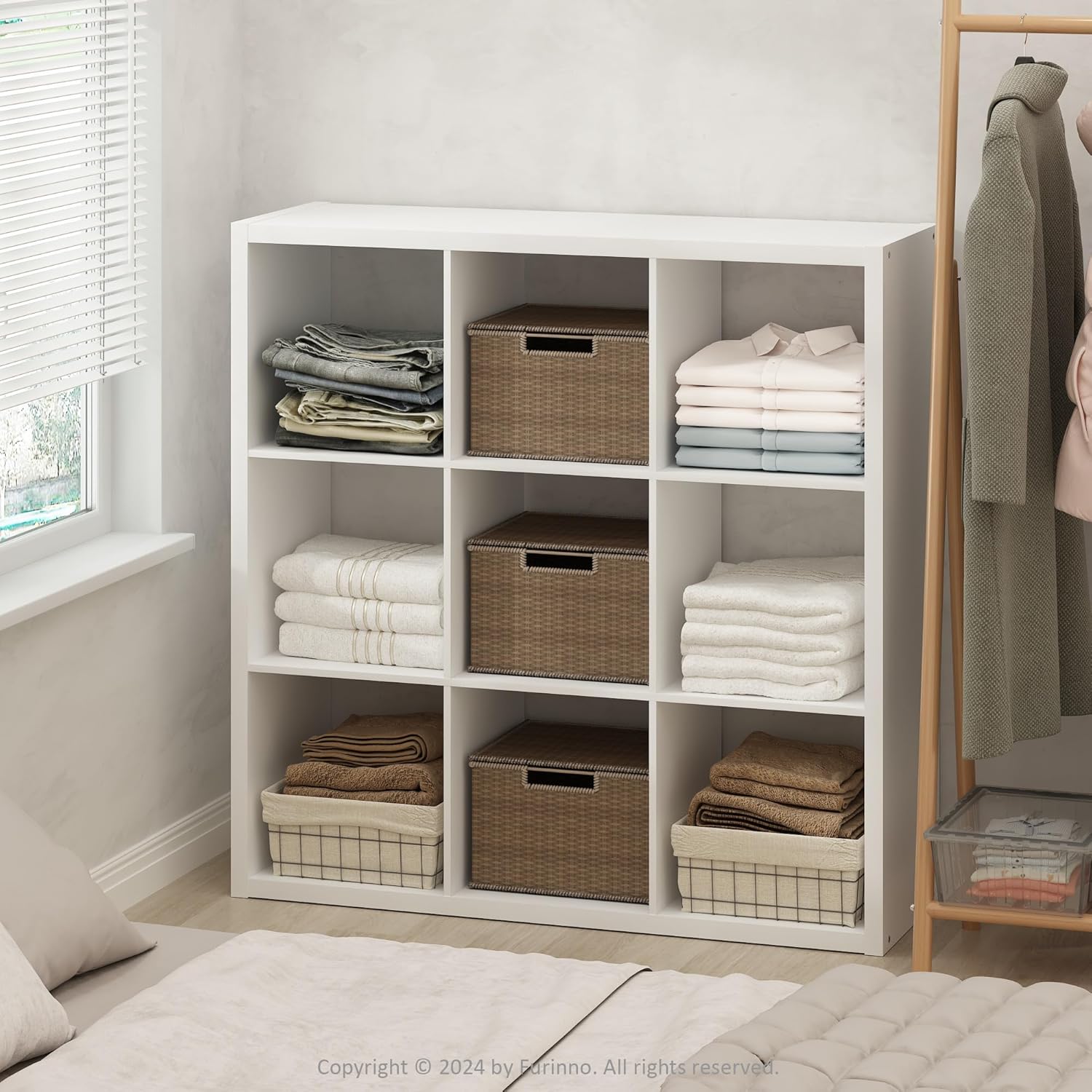 H-Shelf Cube Insert, Fits Extra Thick Cubes, White, Modular Storage Solution
