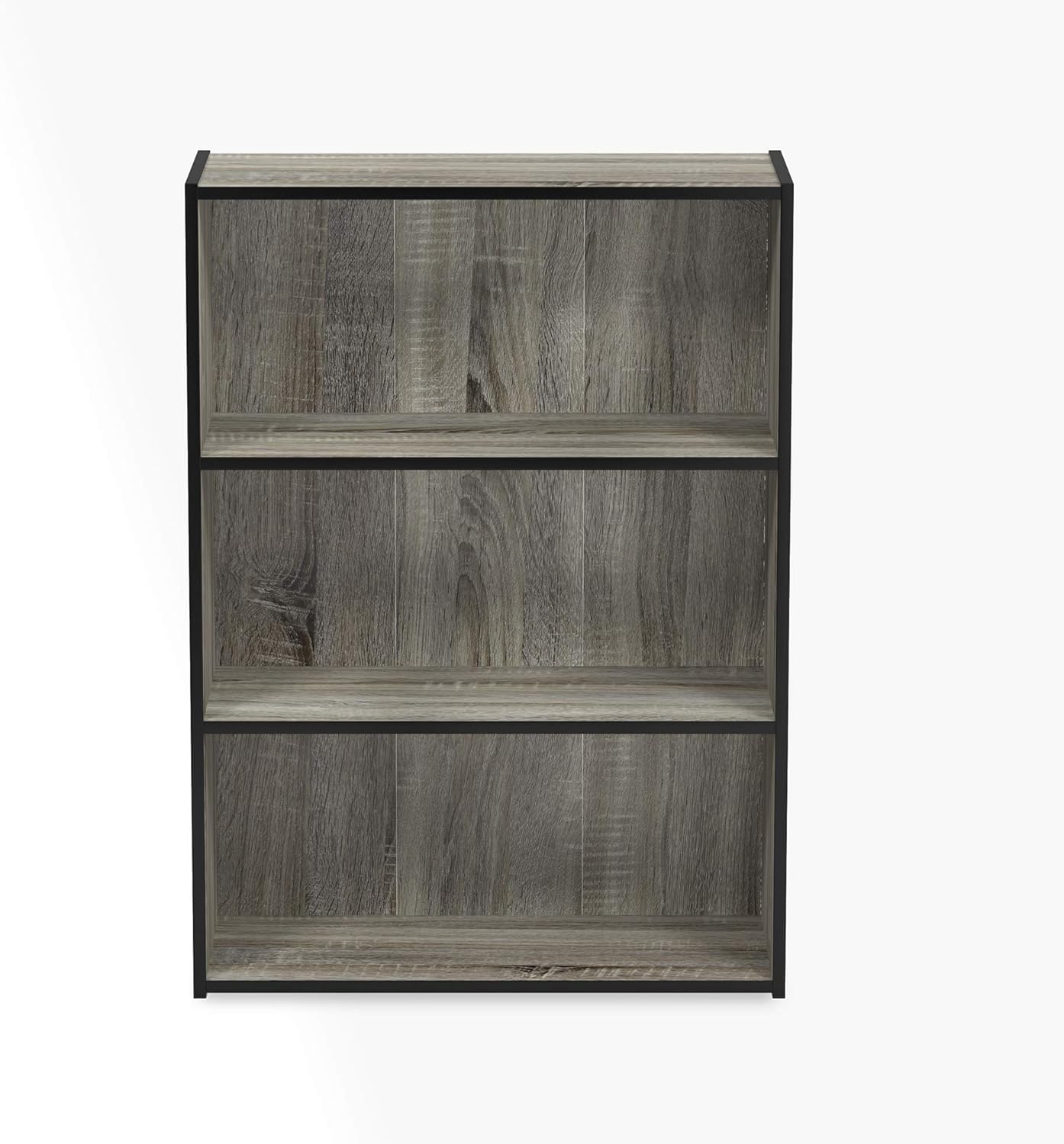 5-Cube Closed Back Bookshelf, Extra Thick Frame, Dark Oak, Storage Organizer