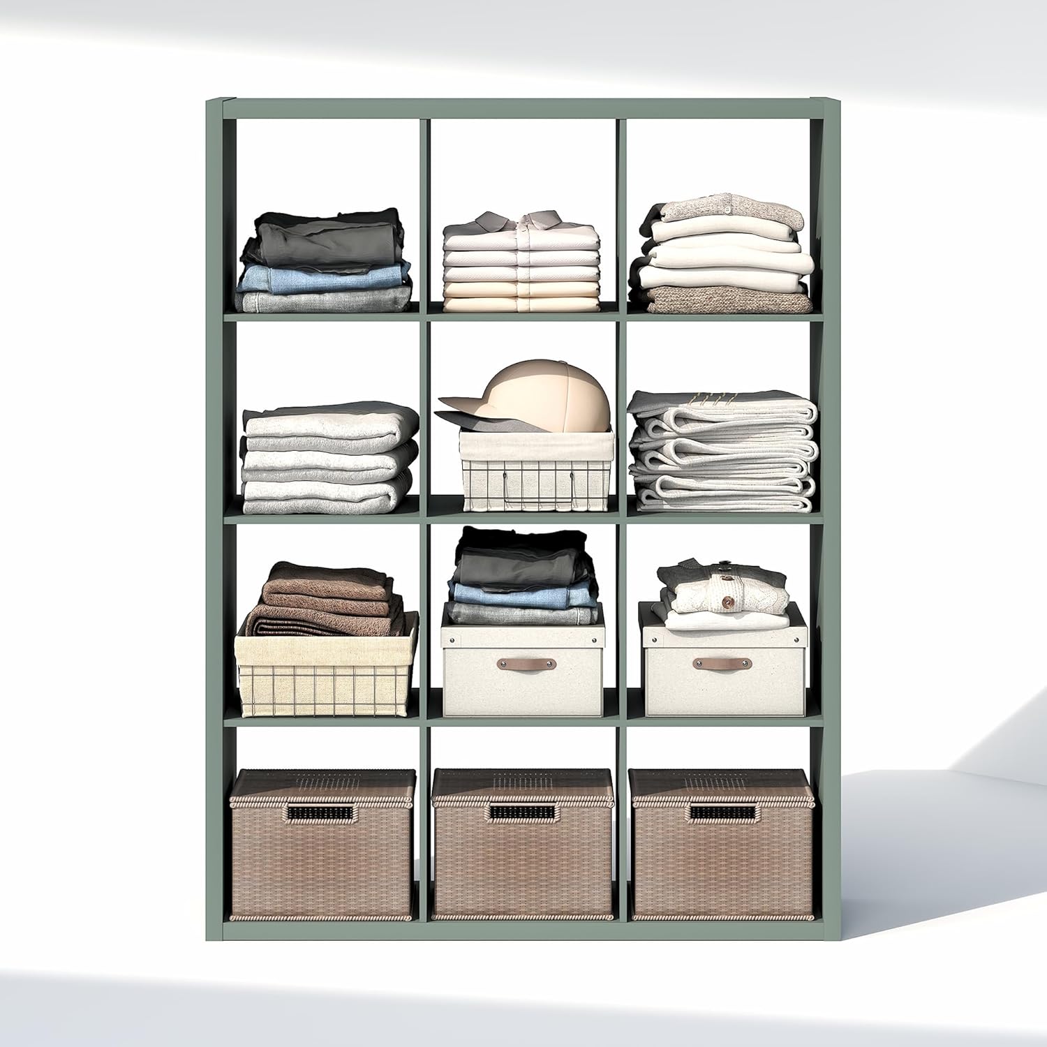 H-Shelf Cube Insert, Fits Extra Thick Cubes, White, Modular Storage Solution