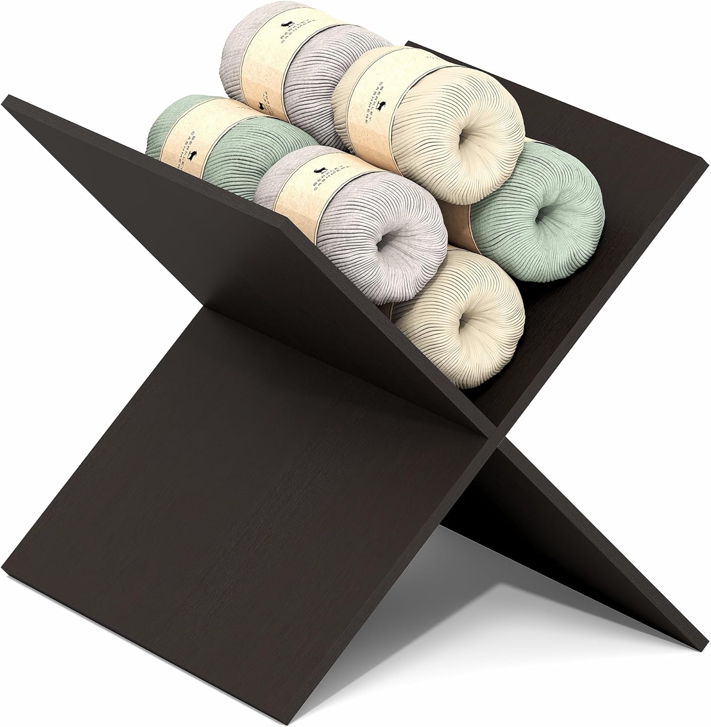 2-Tier Cube Insert Shelf, H-Shelf Organizer, Fits 3x3 Cubes and Kallax, White