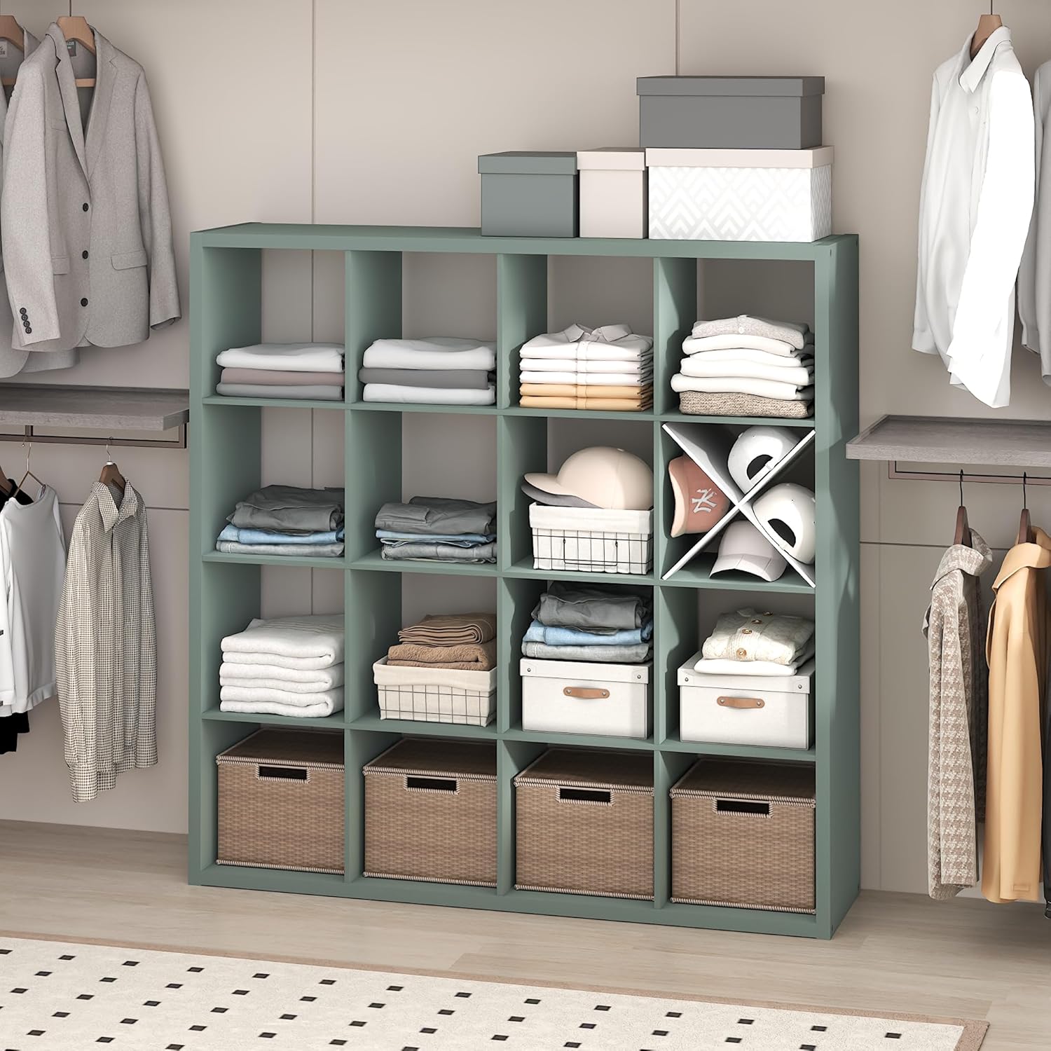 H-Shelf Cube Insert, Fits Extra Thick Cubes, White, Modular Storage Solution
