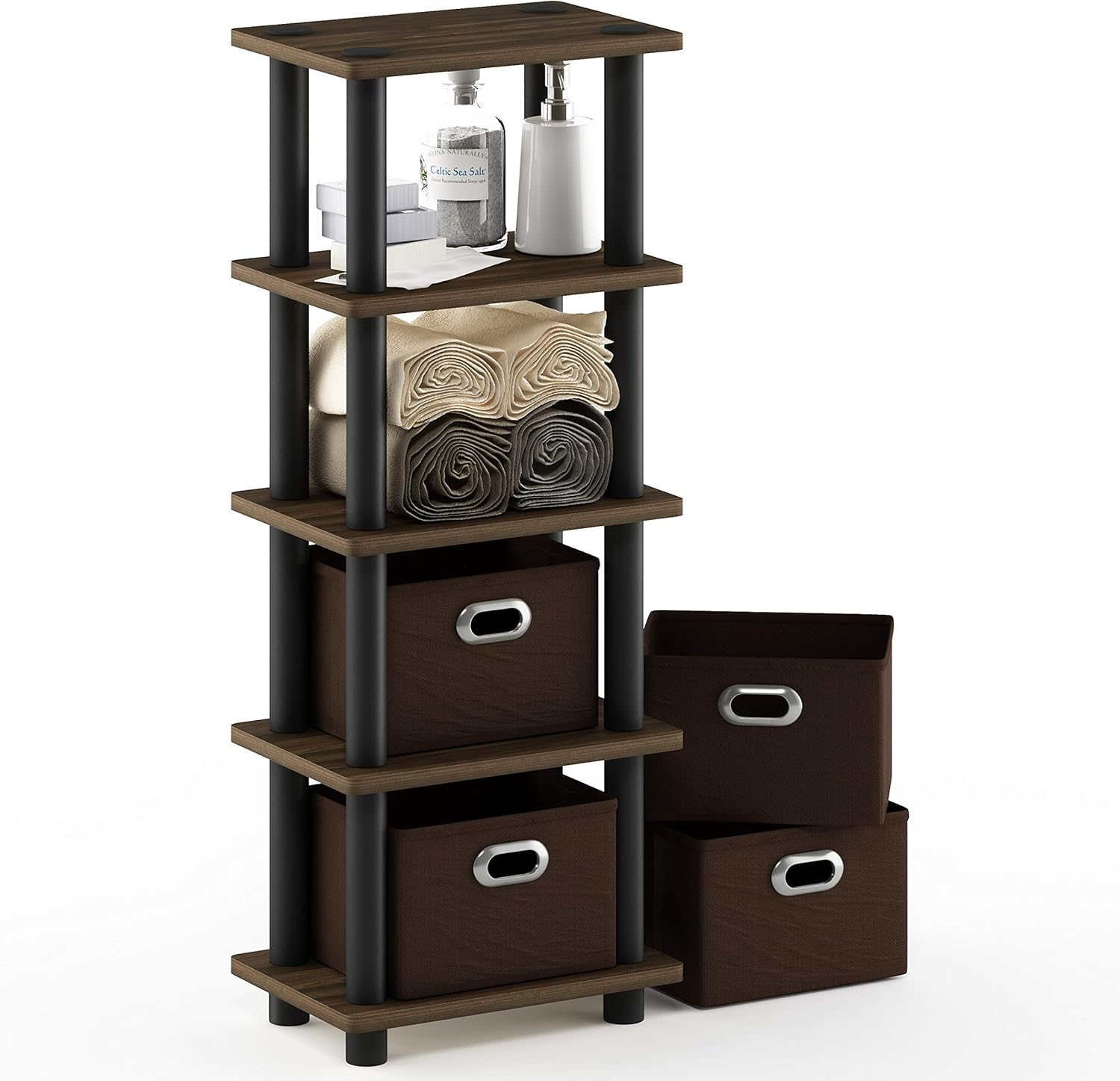 16-Cube Open Storage Shelf, Extra Thick Frame, White, Display & Organization