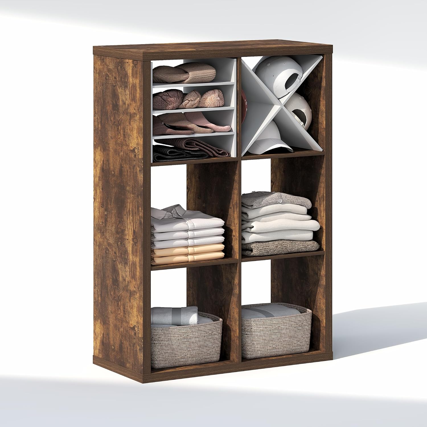 H-Shelf Cube Insert, Fits Extra Thick Cubes, White, Modular Storage Solution