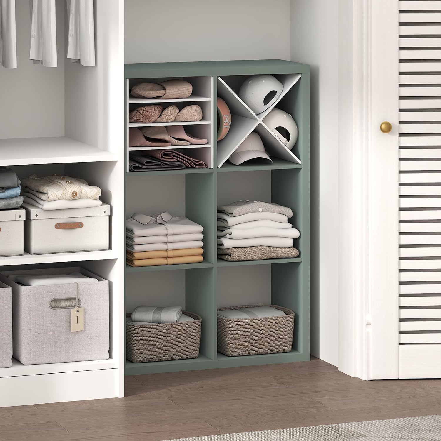 H-Shelf Cube Insert, Fits Extra Thick Cubes, White, Modular Storage Solution
