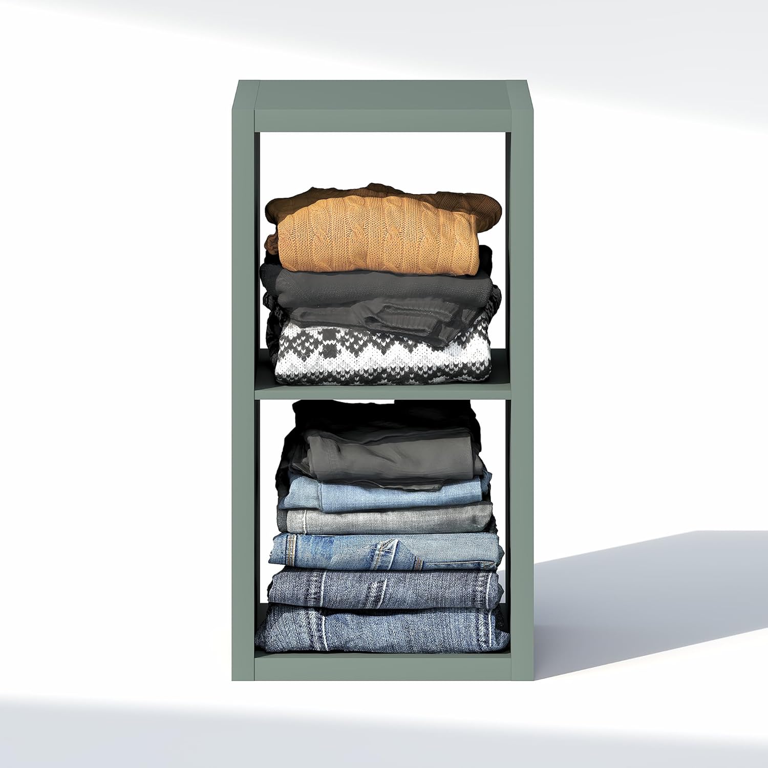 H-Shelf Cube Insert, Fits Extra Thick Cubes, White, Modular Storage Solution