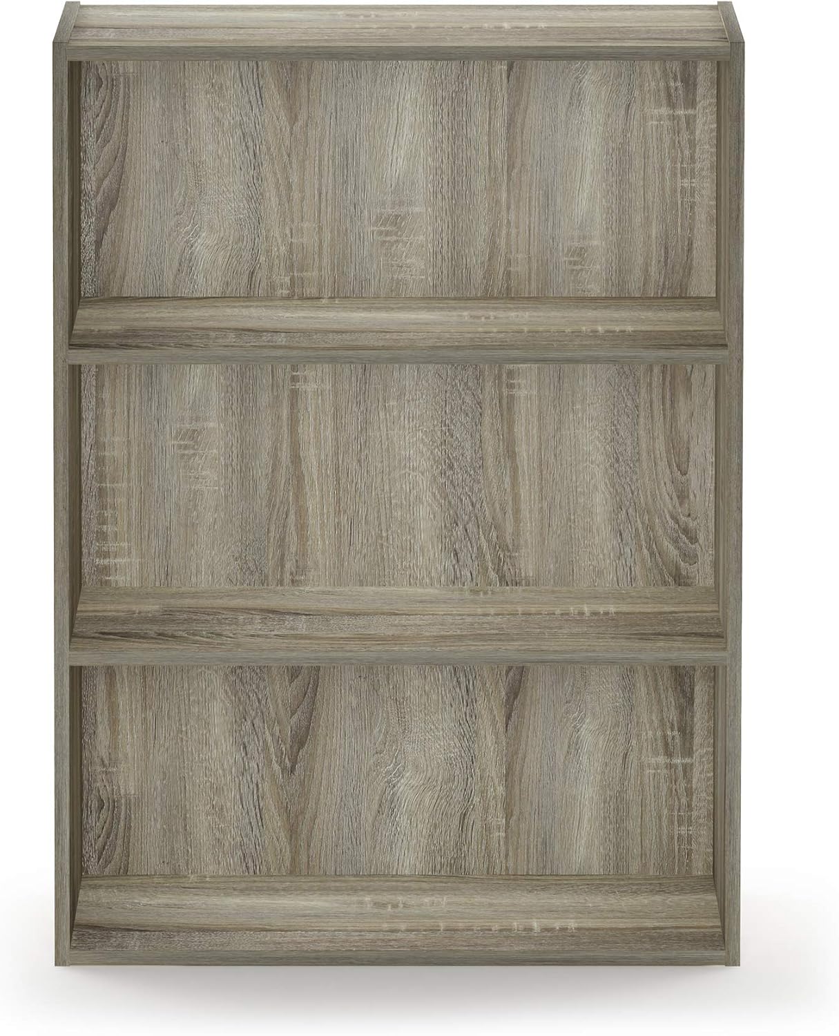 5-Cube Closed Back Bookshelf, Extra Thick Frame, Dark Oak, Storage Organizer