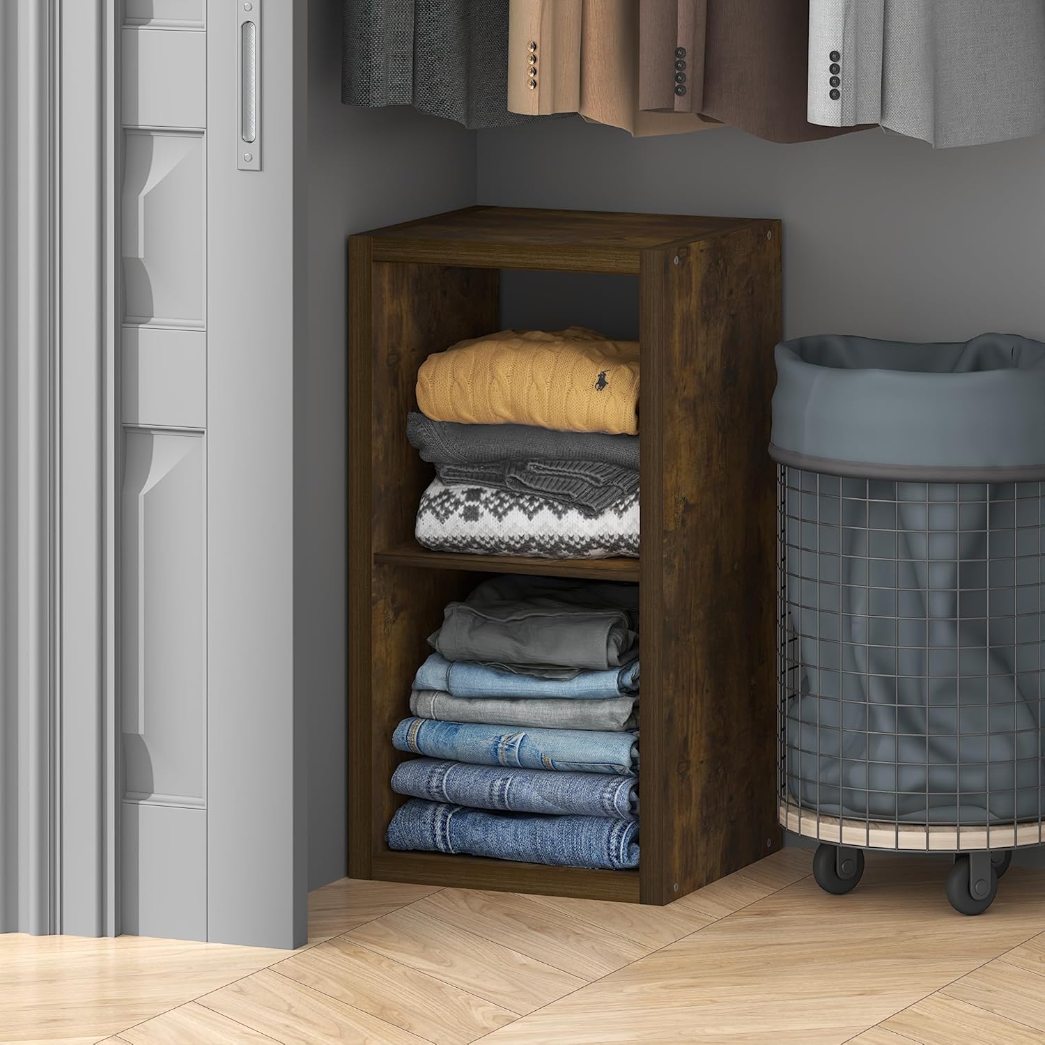 H-Shelf Cube Insert, Fits Extra Thick Cubes, White, Modular Storage Solution