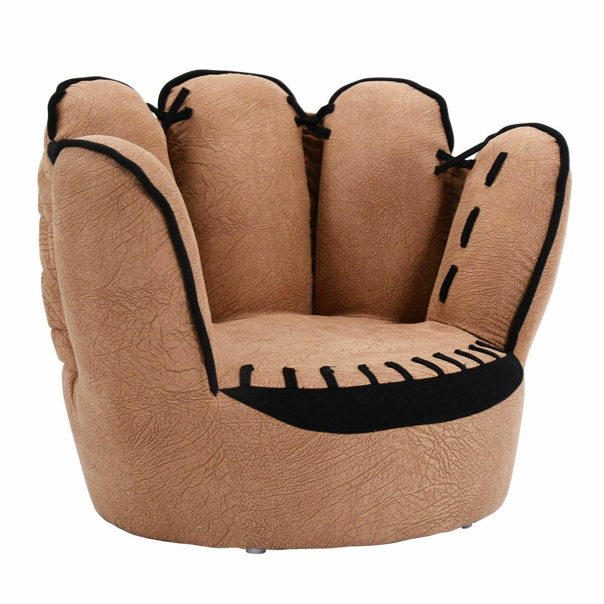 Baseball Glove Toddler Sofa, Solid Wood Frame, Kids Chair