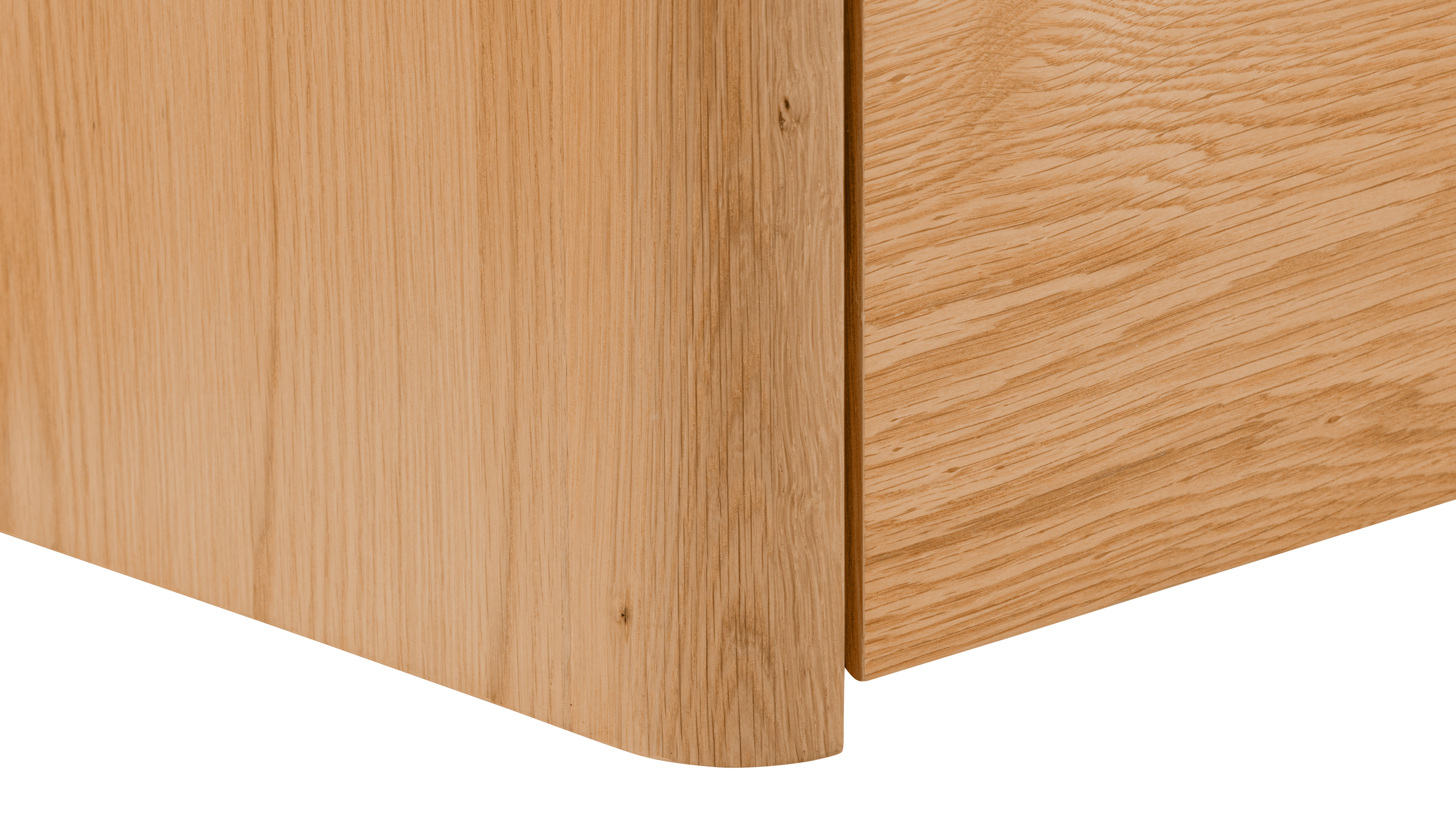 Queen Storage Bed, White Oak, Modern Design