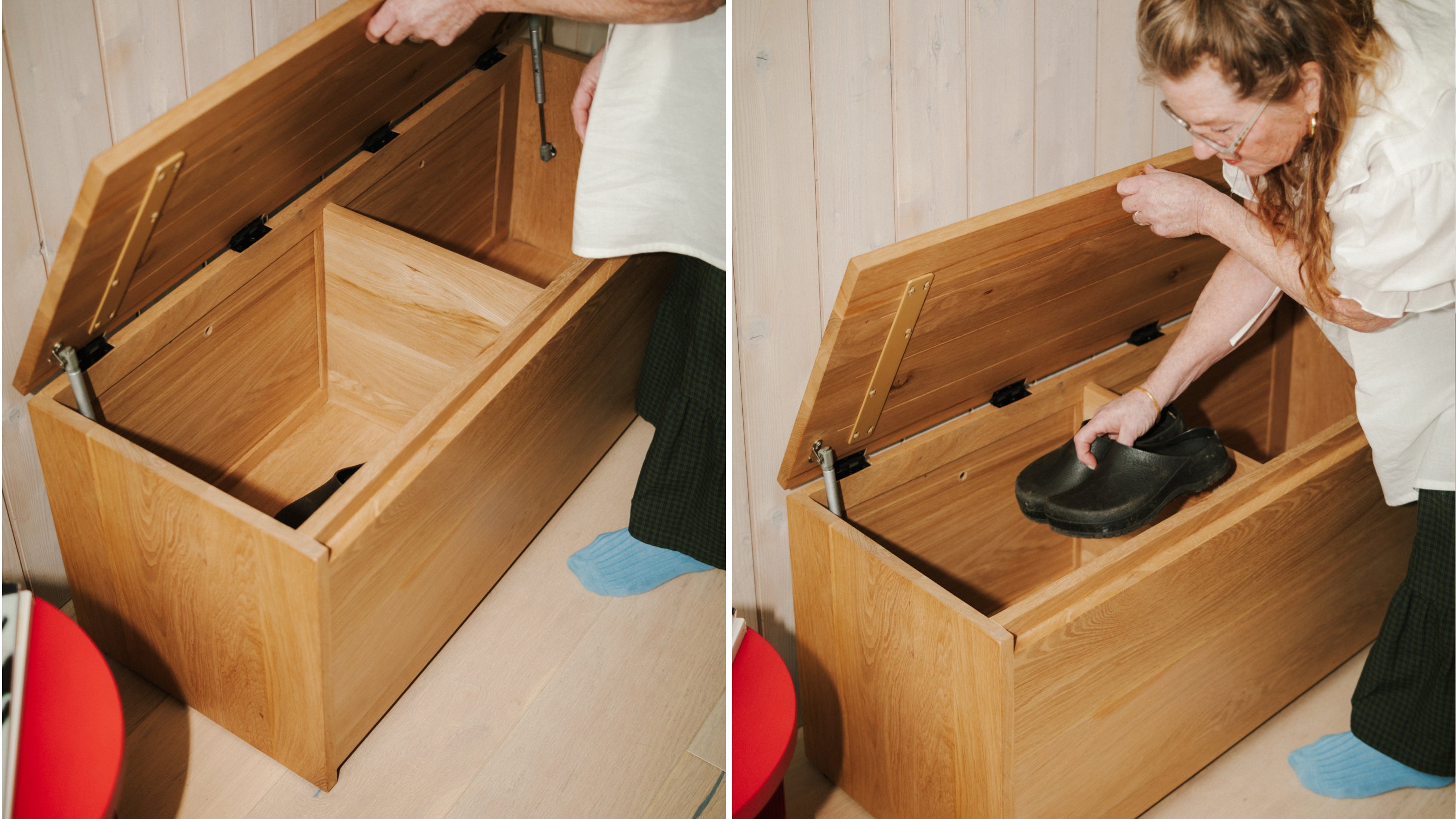 Oak Storage Bench, Multi-Purpose