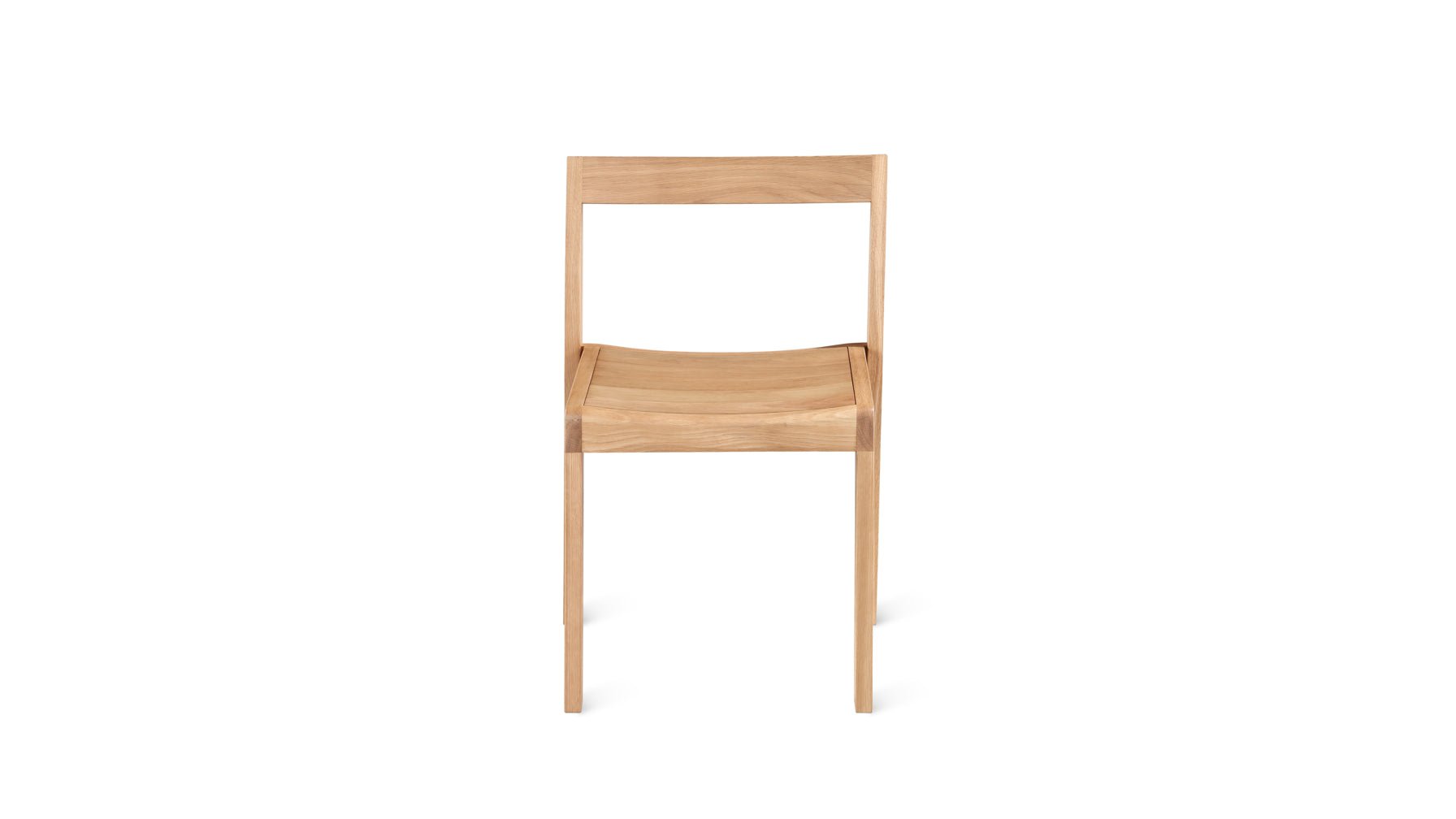 Oak Dining Chair, Set of 2, Modern Minimalist