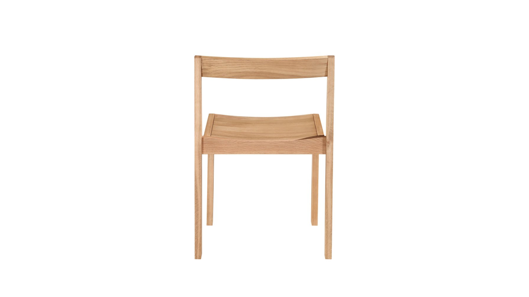 Oak Dining Chair, Set of 2, Modern Minimalist