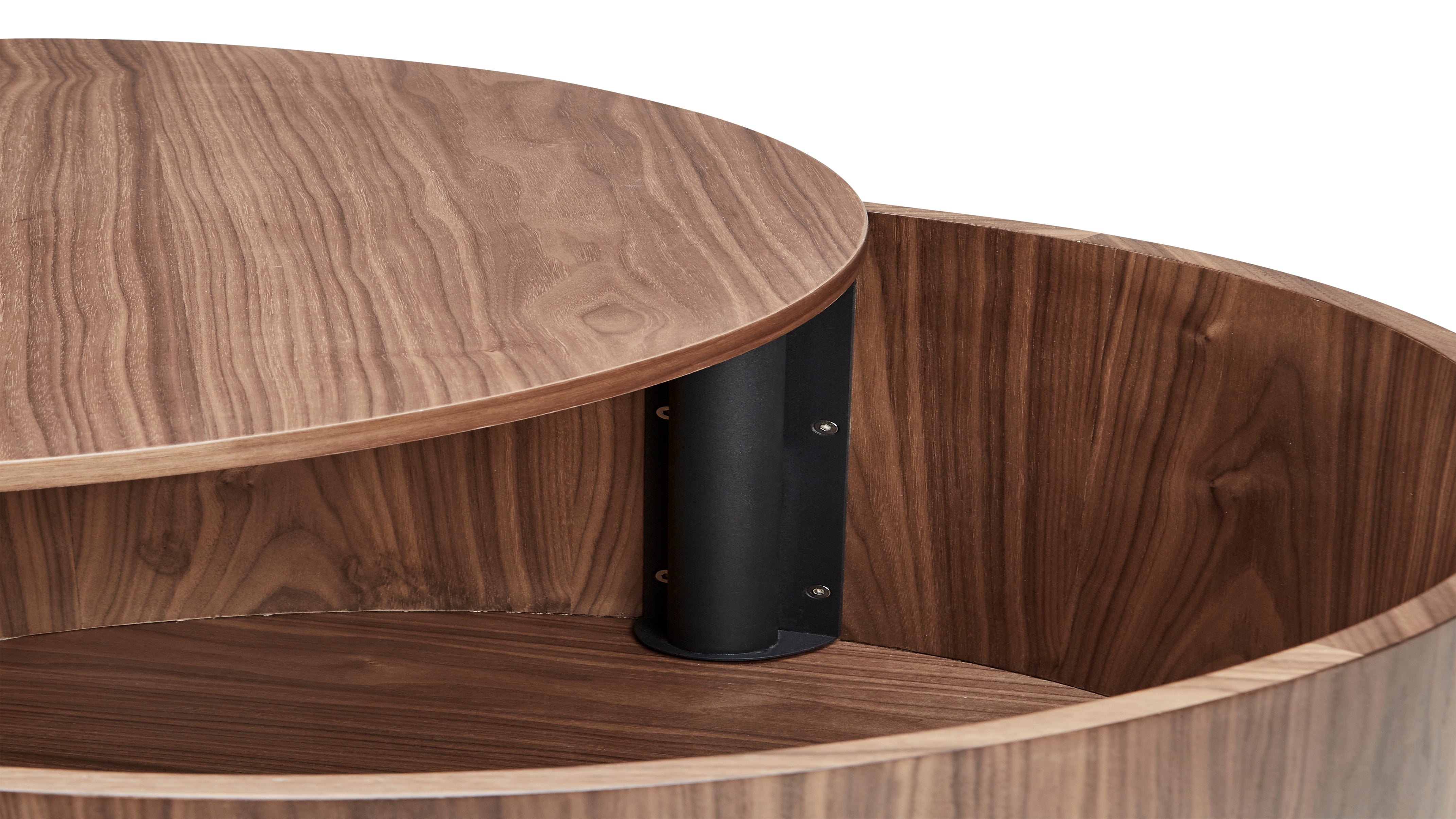 Walnut Storage Coffee Table, Multi-Purpose