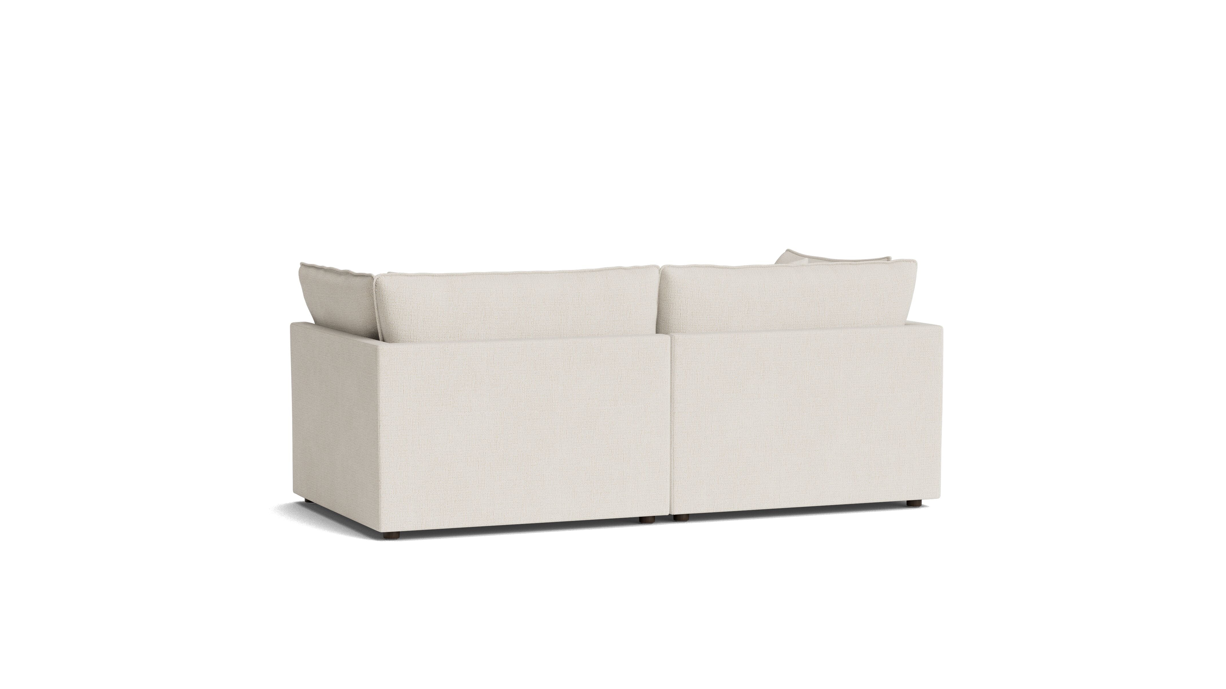 2-Piece Modular Sofa, Birch Fabric