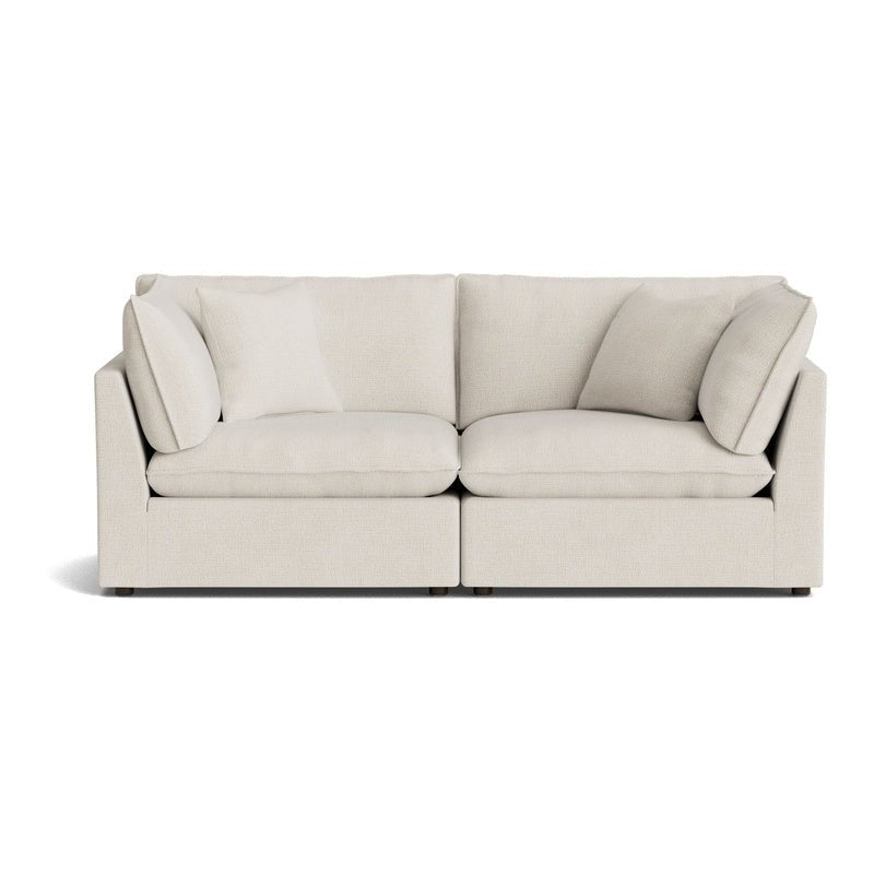 2-Piece Modular Sofa, Birch Fabric