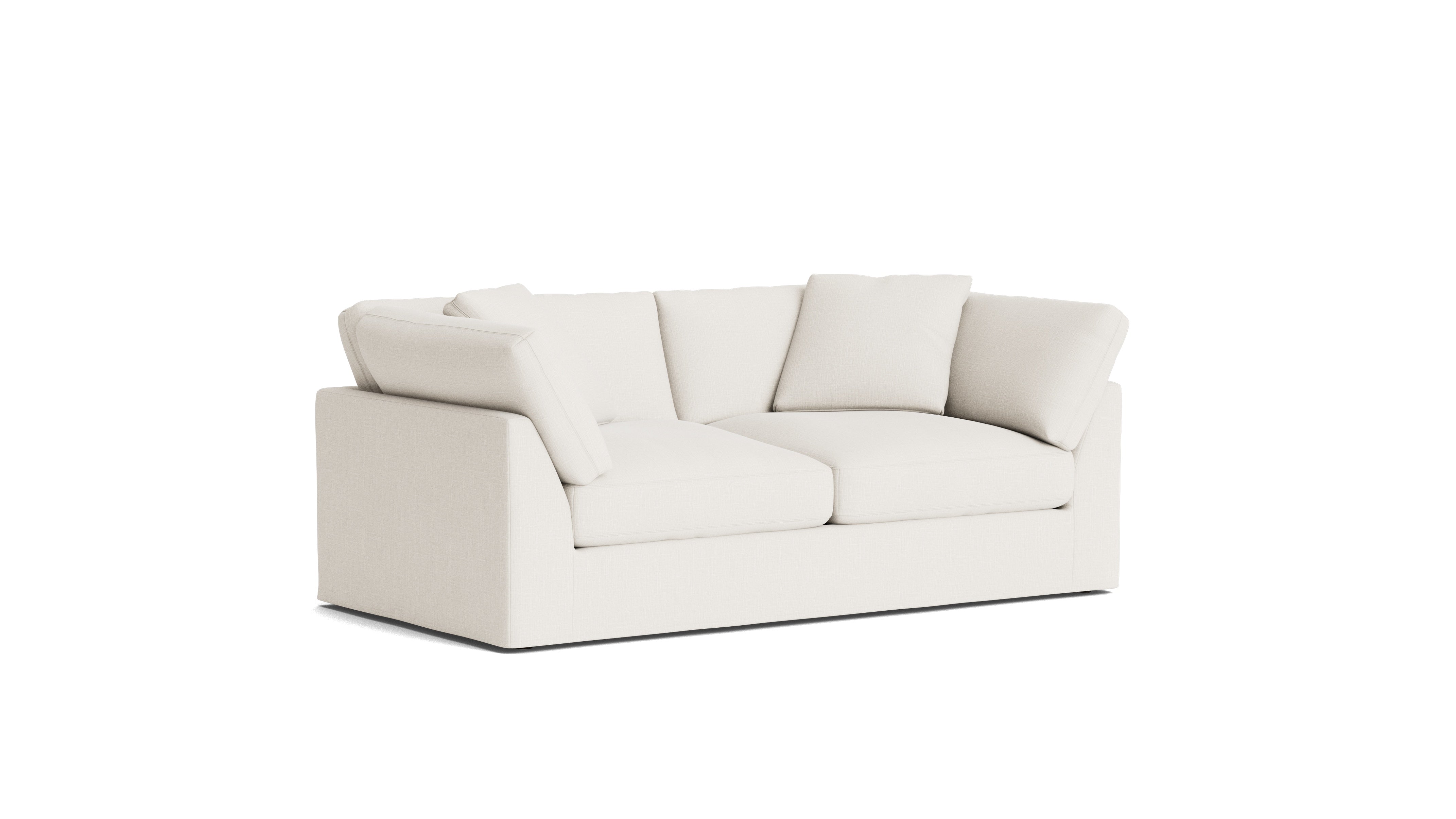 2.5-Seater Sofa, Cream Linen, Comfortable and Stylish