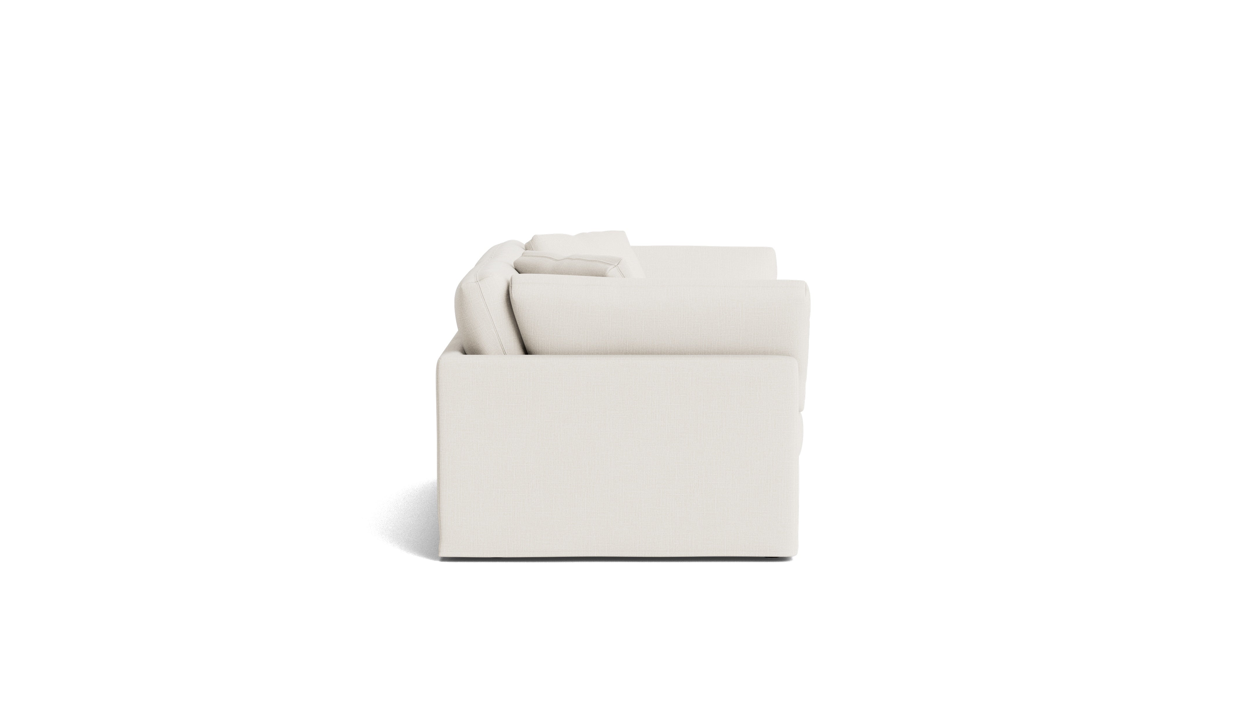 2.5-Seater Sofa, Cream Linen, Comfortable and Stylish