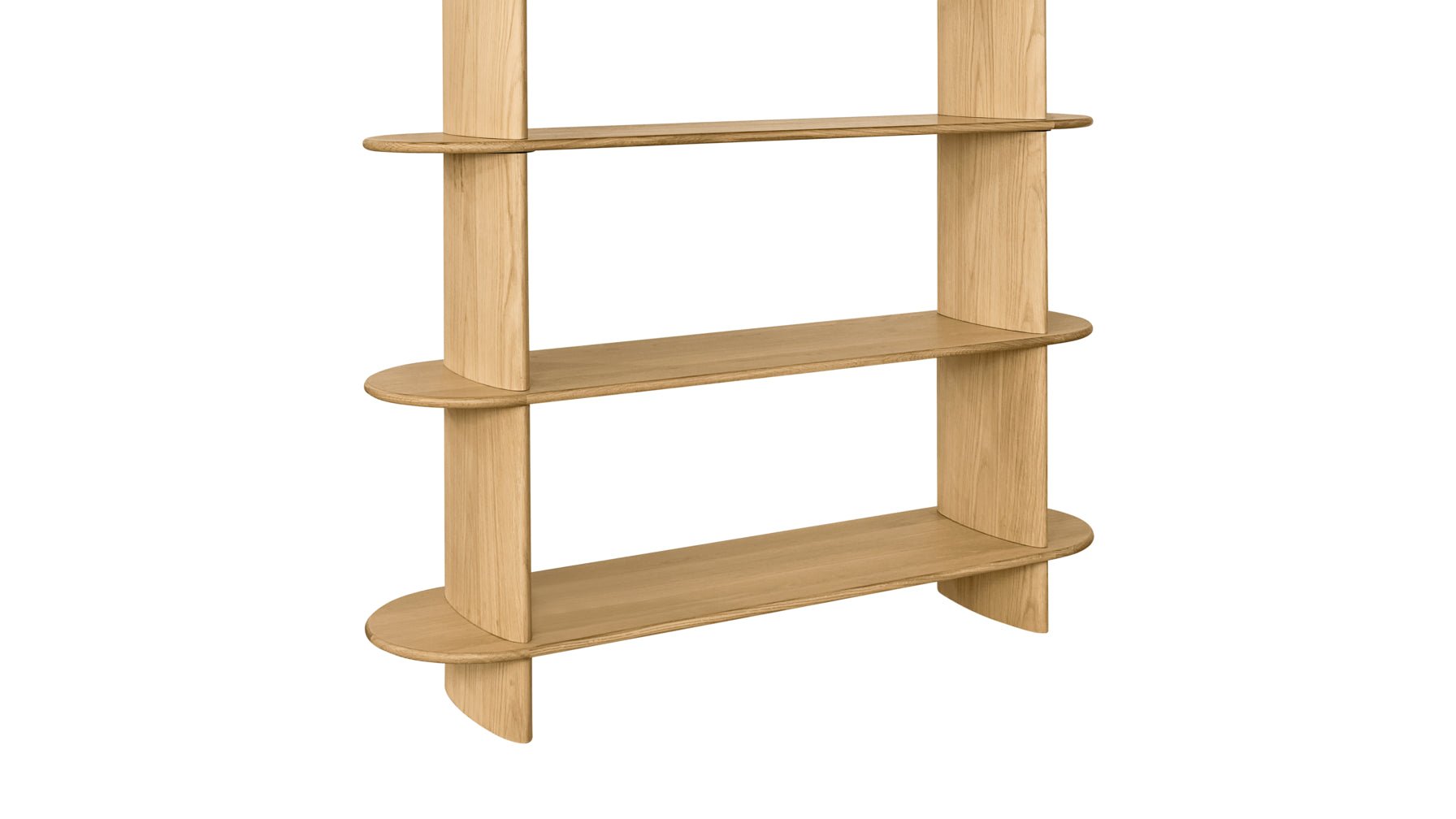 White Oak Bookshelf, 5-Shelf Storage