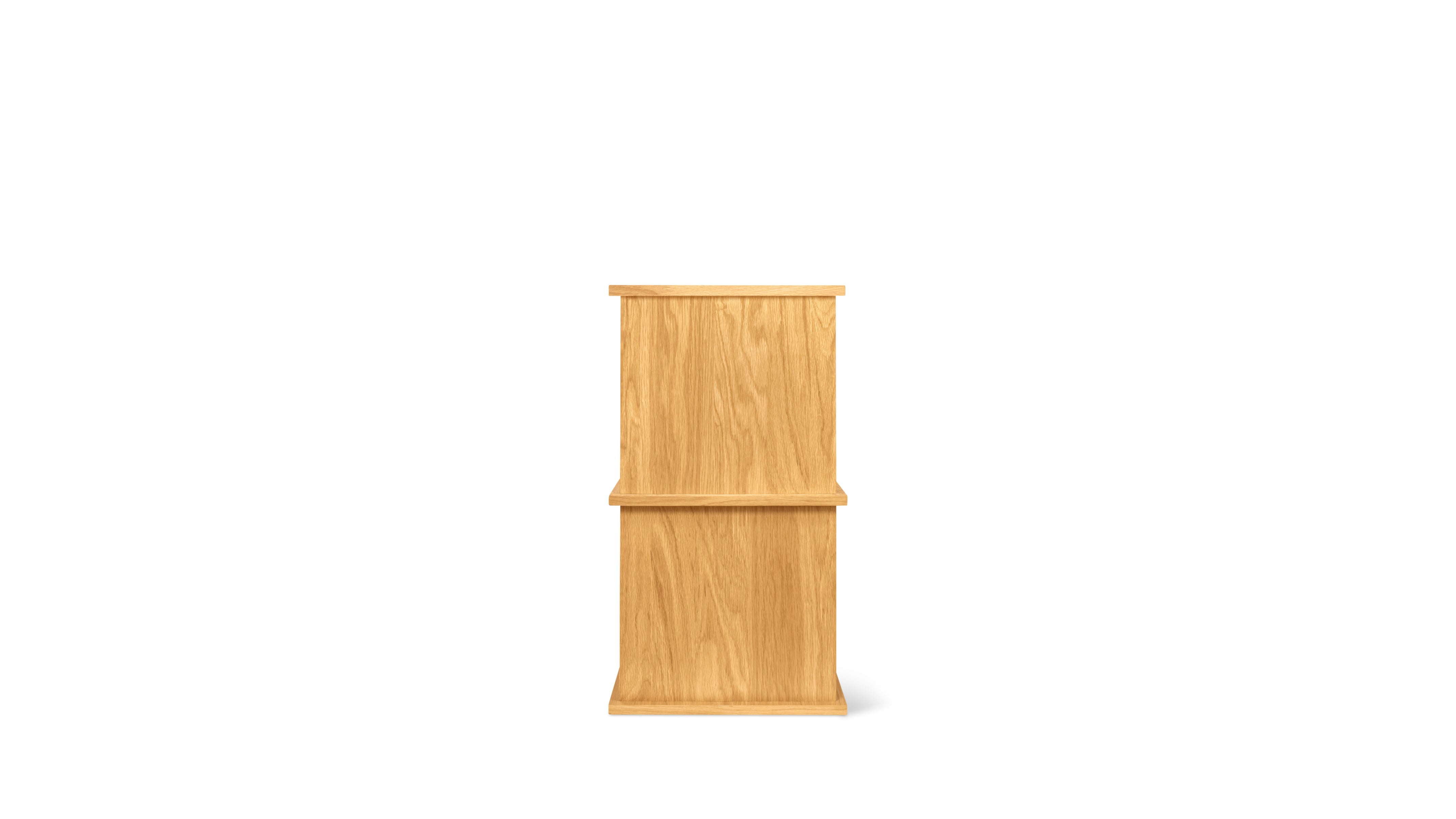 White Oak 4-Piece Storage System, Open and Closed Shelves