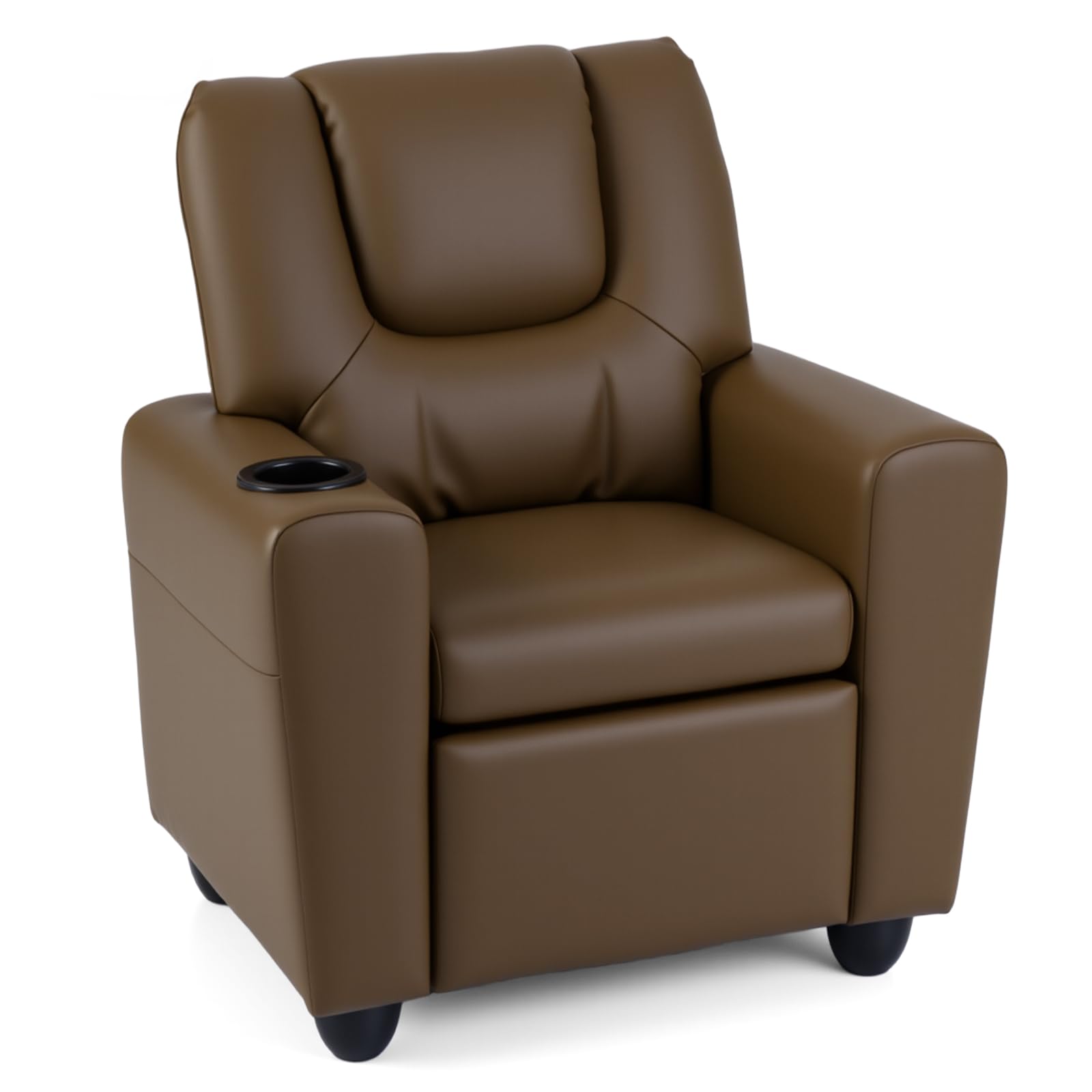 Kids Recliner Chair with Cup Holder, Comfortable Lounge Seat